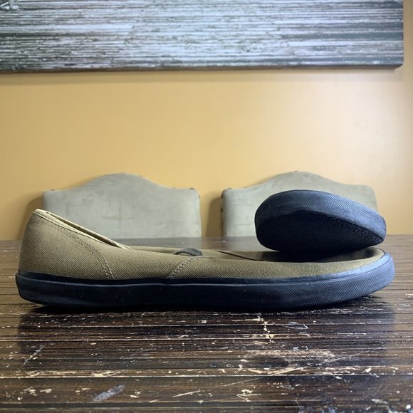 Double RL RRL Ralph Lauren Mustard Brown Canvas Casual Shoes Men’s Size 17 - Picture 1 of 4